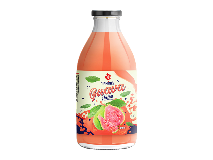 Bottle of guava juice